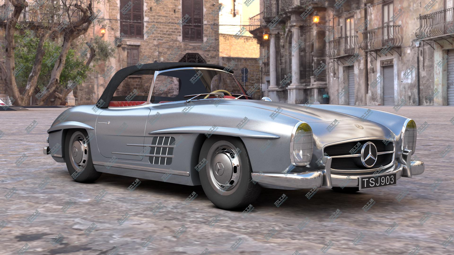 images/goods_img/202104091/1960 Mercedes Benz 300SL Roadster [low poly] 3D model/5.jpg